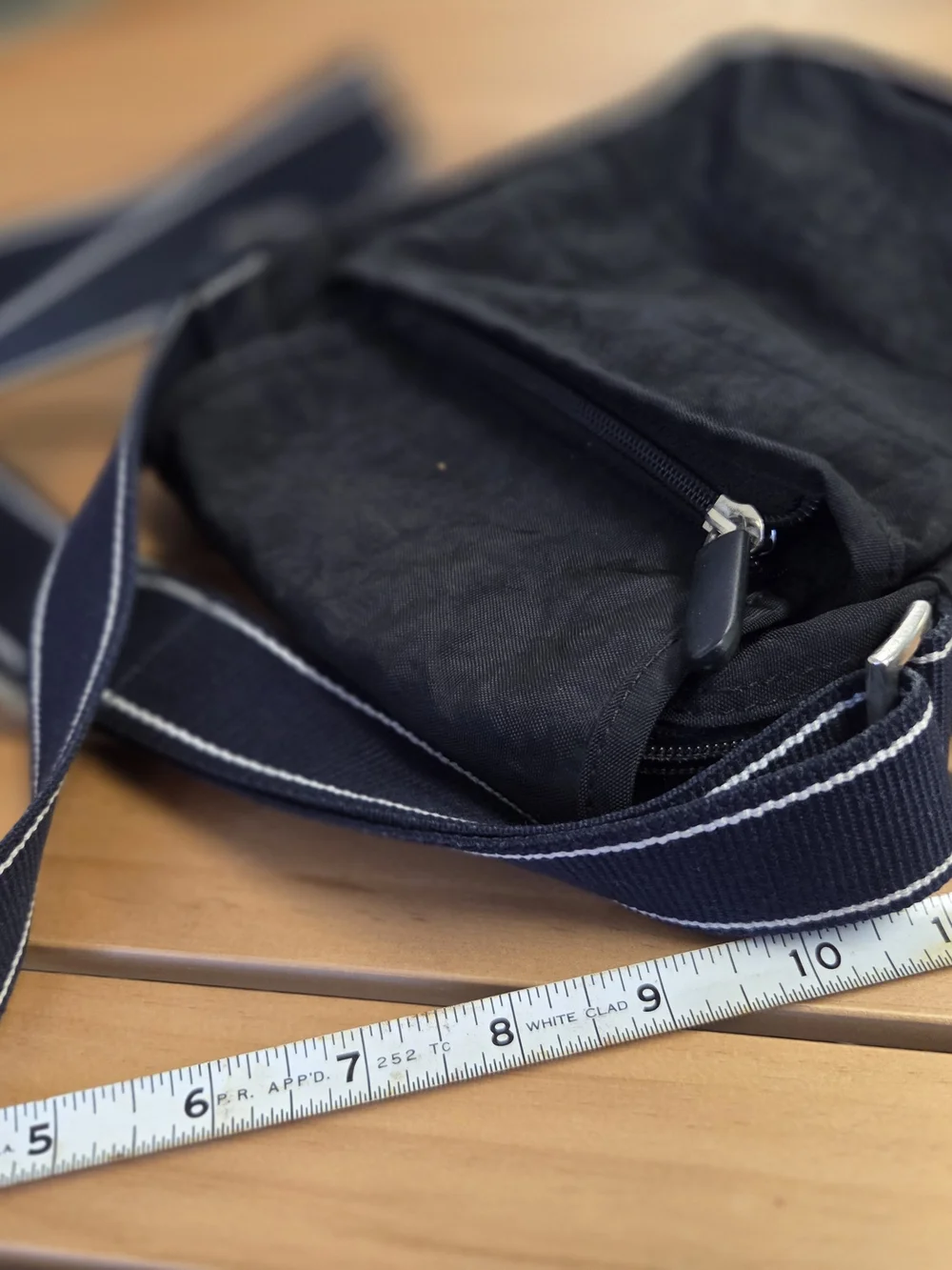 Lancetti Black Messenger Crossbody Bag for Men
